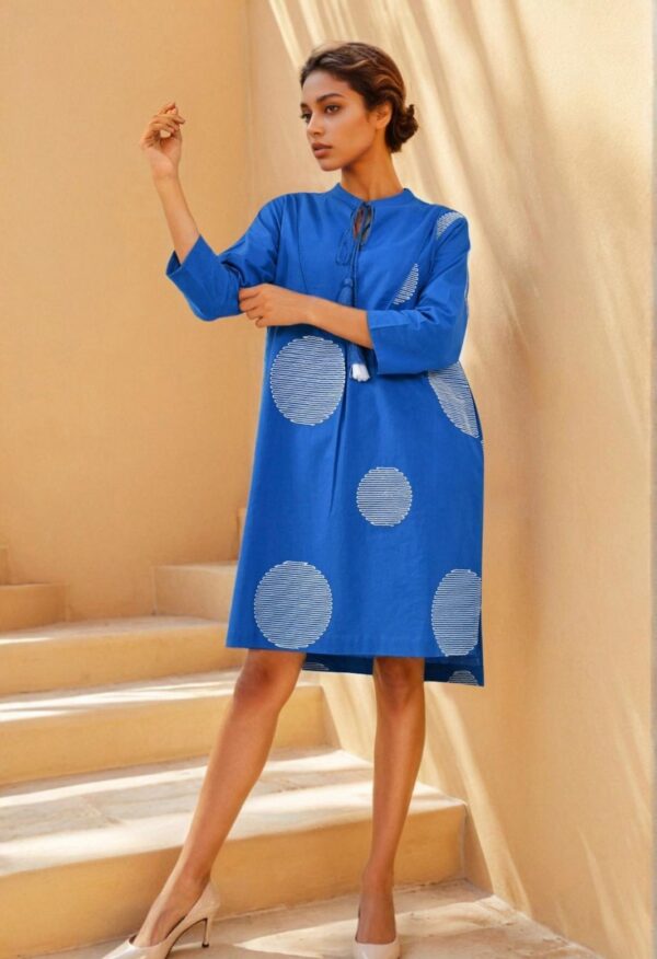 Azure Dot Breeze Dress