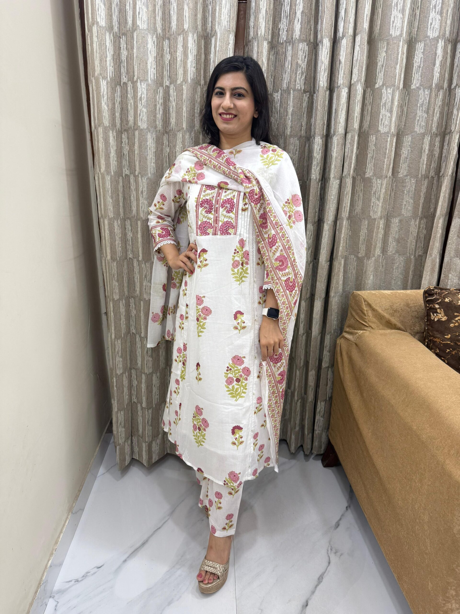 Gulbahar Cotton Suit Set - Image 1