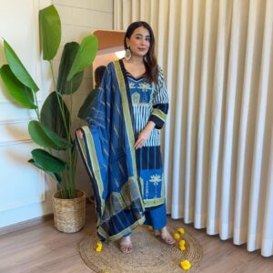 indigo palm suit set