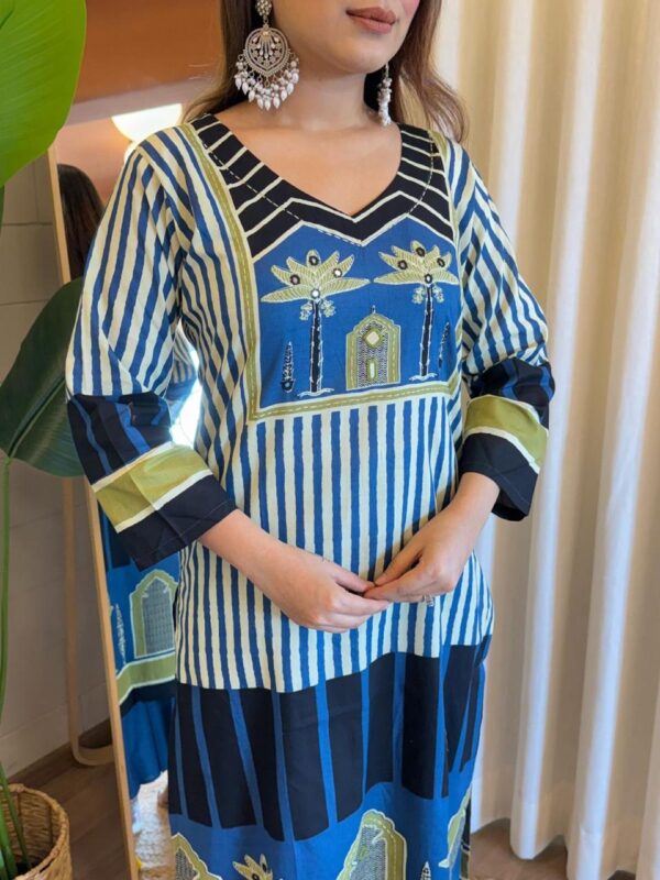 indigo palm suit set